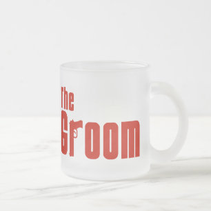 Caneca De Café Vidro Jateado O noivo (vermelho da máfia)