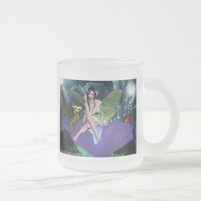 Caneca De Café Vidro Jateado O que fada (Direita)