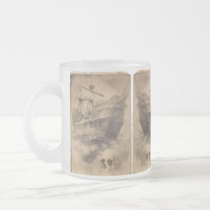 Caneca De Café Vidro Jateado O último saque para um pirata