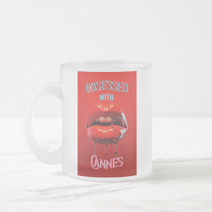 Caneca De Café Vidro Jateado Obcecado Com Cannes