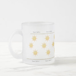 Caneca De Café Vidro Jateado Obrigado
