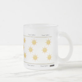 Caneca De Café Vidro Jateado Obrigado
