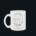 Caneca De Café Vidro Jateado Oferta de convidado personalizada do chá de panela<br><div class="desc">Procurando o presente perfeito de chá de casamento? Não olhe mais do que a nossa caneca de café de fosco personalizada! Este favor único é perfeito para qualquer evento de casamento no deserto se lembrar, e pode ser personalizado com qualquer nome ou mensagem que você desejar. Se sim, então este...</div>