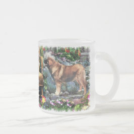 Caneca De Café Vidro Jateado Ofertas de arte Leonberger