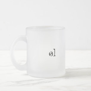 Caneca De Café Vidro Jateado øl