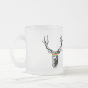 CANECA DE CAFÉ VIDRO JATEADO ORGULHO MACHO
