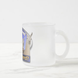 Caneca De Café Vidro Jateado Os lamas MANDAM-NO REUNIR? CHALAÇA PRETENDIDA