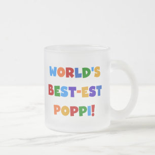 Caneca De Café Vidro Jateado Os melhores presentes de cores brilhantes do Papa