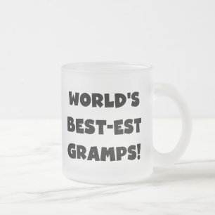 Caneca De Café Vidro Jateado Os melhores presentes do mundo em texto negro