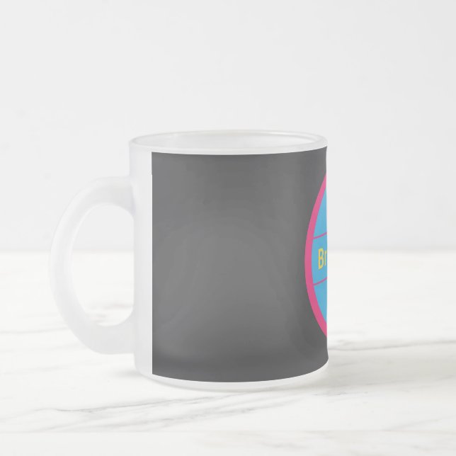 Caneca De Café Vidro Jateado Ouro límpido, Fosco de vidro (Esquerda)