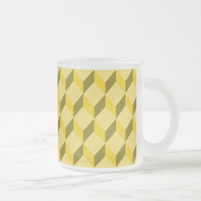 Caneca De Café Vidro Jateado padrão da escada (Direita)