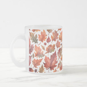 Caneca De Café Vidro Jateado Padrão de Design Radiância Rústica