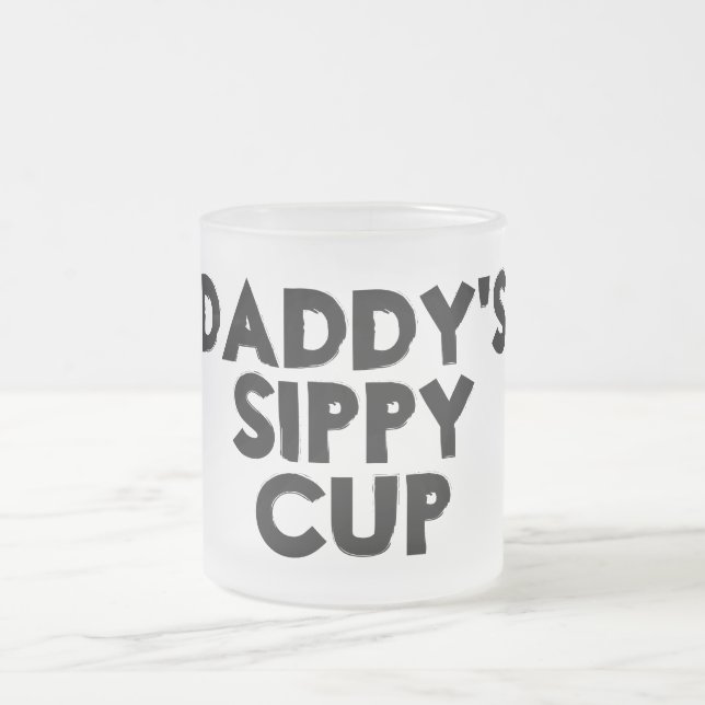 Caneca De Café Vidro Jateado Pai Sippy Cup (Centro)