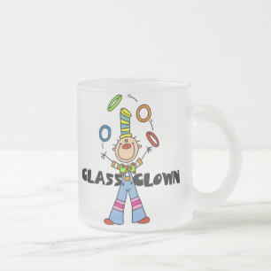 Caneca De Café Vidro Jateado Palhaço da Turma