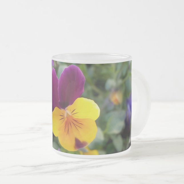 Caneca De Café Vidro Jateado Pancas brilhantes (Frente Esquerda)