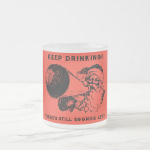 Caneca De Café Vidro Jateado Papais noeis de Natal