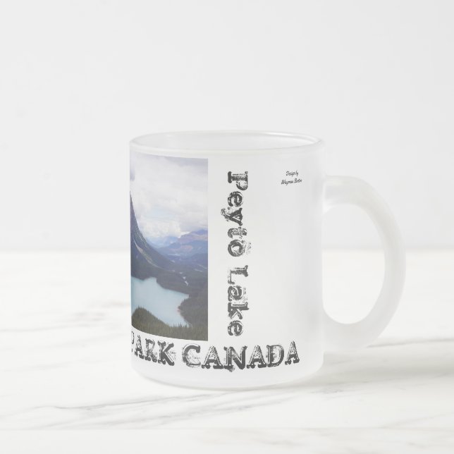 Caneca De Café Vidro Jateado Parque nacional de Banff - lago Peyto (Direita)