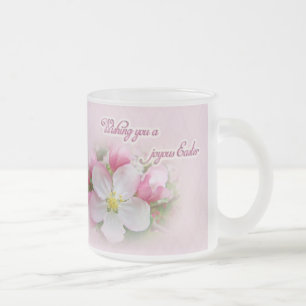 Caneca De Café Vidro Jateado Páscoa - Hora do Foco da Maçã