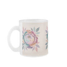 Pastel Floral Fosco Vidro