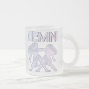 Caneca De Café Vidro Jateado Pastels dos Gêmeos