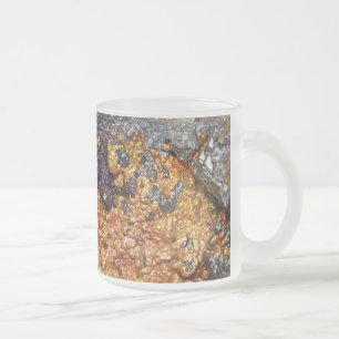 Caneca De Café Vidro Jateado Pedras Sunset Enrujadas Queda