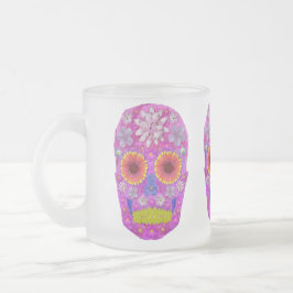 Caneca De Café Vidro Jateado Pele da Flor 2