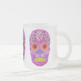 Caneca De Café Vidro Jateado Pele da Flor 2