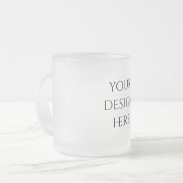 Caneca De Café Vidro Jateado Personalizar ou Customizar