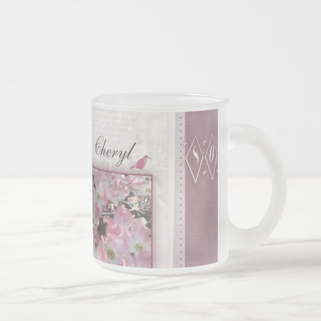 Caneca De Café Vidro Jateado Personalize seu próprio aniversário do 80 (Direita)