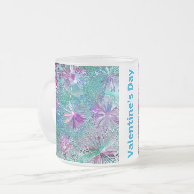 Caneca De Café Vidro Jateado Perucas do namorados (Frente Esquerda)