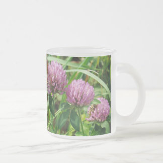 Caneca De Café Vidro Jateado Pink Clover Wildflower - Trifolium pratense