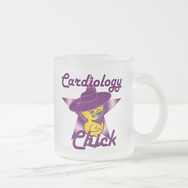 Caneca De Café Vidro Jateado Pintinho Cardiológico nº 9 (Direita)