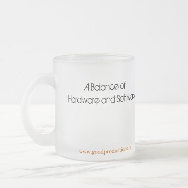 Caneca De Café Vidro Jateado Piscamento do copo de morte (Esquerda)