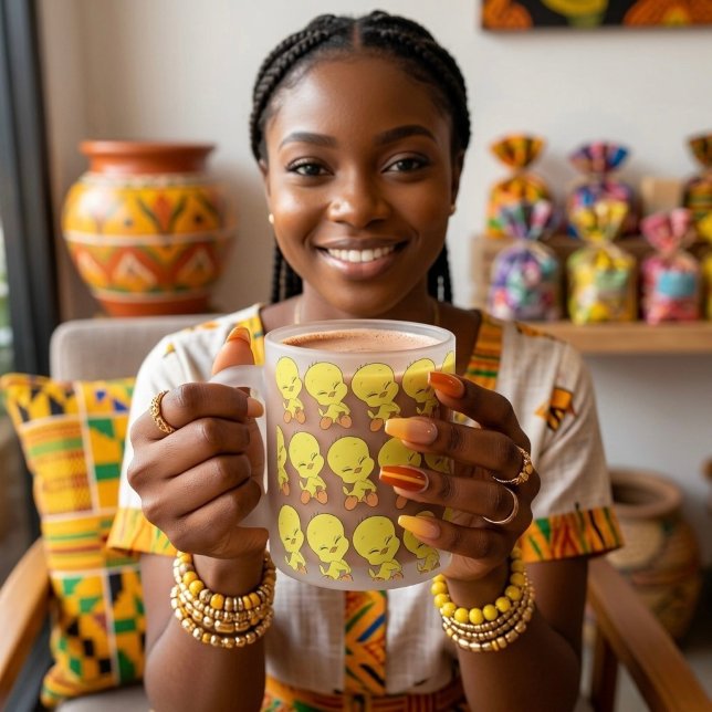 Caneca De Café Vidro Jateado Piu-piu (Criador carregado)