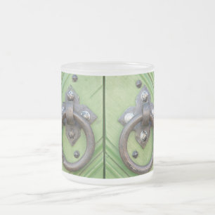 Caneca De Café Vidro Jateado Porta velha