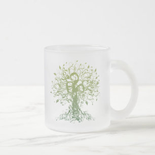 Caneca De Café Vidro Jateado Presente da ioga do espírito