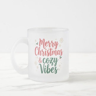 Caneca De Café Vidro Jateado Presente de Natal em Vidro Fosco, Citação Aconcheg