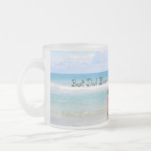 Caneca De Café Vidro Jateado Presente do Dia dos Pais para o Papai Foto & Nom