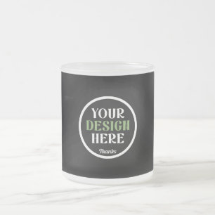 Caneca De Café Vidro Jateado Presentes de Casamento Personalizados, Elegantes, 