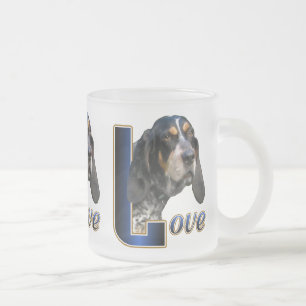 Caneca De Café Vidro Jateado Presentes de Conhound Bluetick