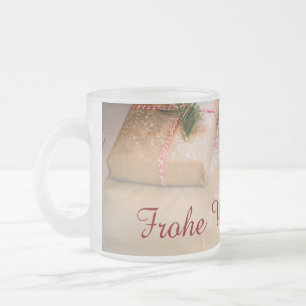 Caneca De Café Vidro Jateado Presentes festivos como motivo de Natal