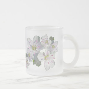 Caneca De Café Vidro Jateado Primavera Beauty Wildflower
