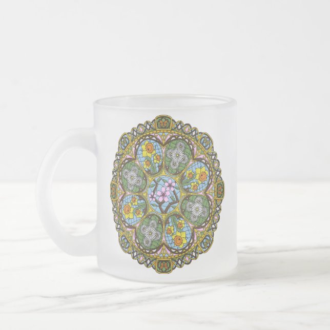Caneca De Café Vidro Jateado Primavera Nouveau Mug (Esquerda)