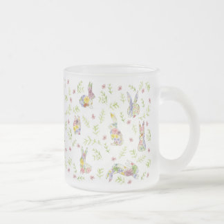 Caneca De Café Vidro Jateado Primavera Para O Primavera Coelho Coelho Vidro De