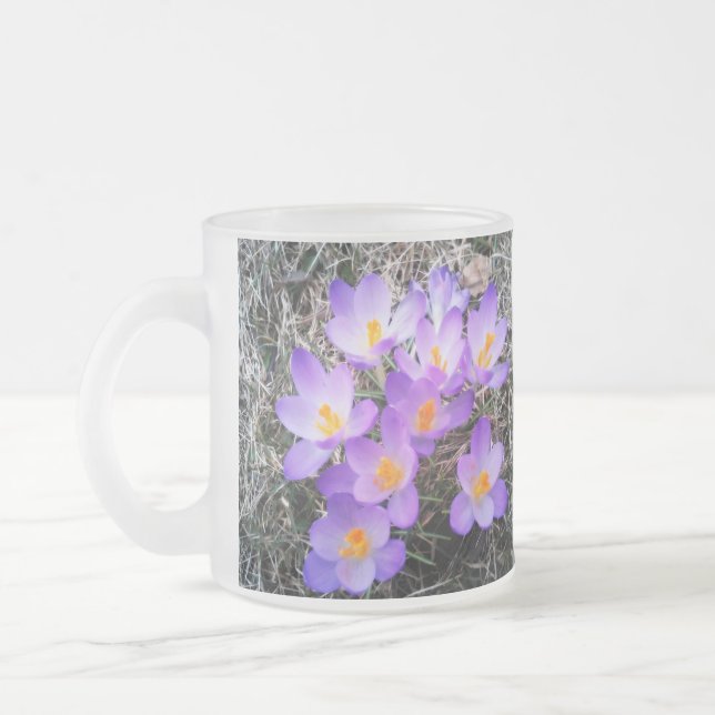 CANECA DE CAFÉ VIDRO JATEADO PRIMEIROS SINAIS DE PRIMAVERA (Esquerda)