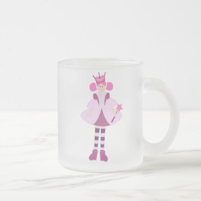 Caneca De Café Vidro Jateado Princesa Mug (Direita)
