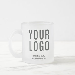 Caneca De Café Vidro Jateado Promocional de logotipo comercial personalizado