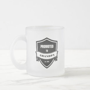 Caneca De Café Vidro Jateado Promovido ao vovô