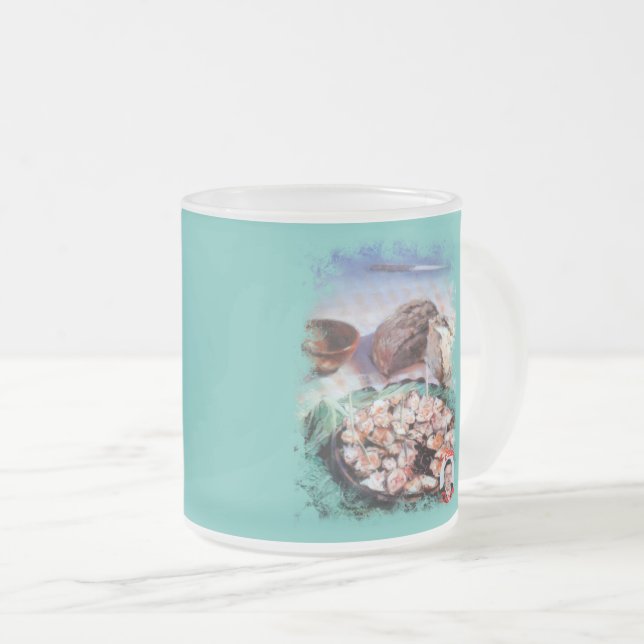 Caneca De Café Vidro Jateado Pulpo a la gallega (Frente Esquerda)