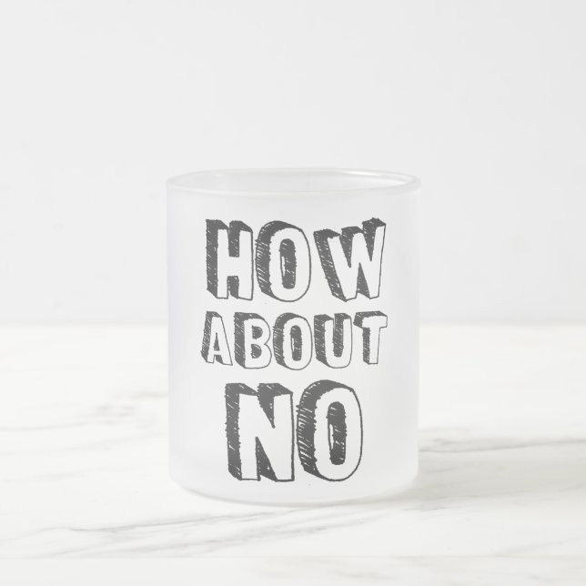 Caneca De Café Vidro Jateado Que Tal Não (Centro)